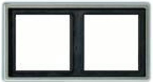 Рамка универсальная Jung LS990 metal 2-м. алюминий картинка